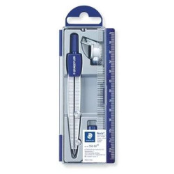 (550 60) STAEDTLER COMPÁS ESCOLAR NORIS 550 CON TUBO DE MINAS Y ADAPTADOR UNIVERSAL