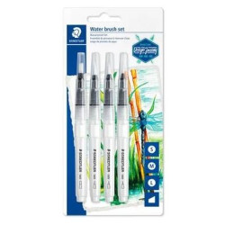 (949-SBK4-C) STAEDTLER PINCELES DE AGUA 949 CON PUNTAS DIFERENTES BLISTER 4UD
