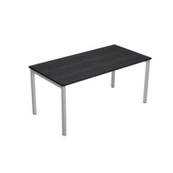 (664-8) ARTEXPORT MESA ESCRITORIO 140 VENERE 160 CON 4 PATAS DE METAL 40X40MM TABLERO 22MM NEGRO-ANTRACITA (MEDIDAS 120X80)