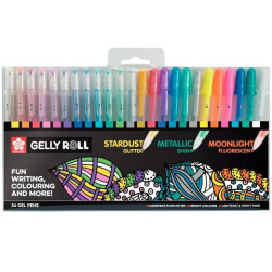 (POXPGBMIX24) TALENS SAKURA BOLÍGRAFOS GELLY ROLL MIXED ESTUCHE DE 24 C/SURTIDOS