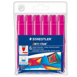 (340 WP6-20) STAEDTLER ROTULADOR GRUESO NORIS CLUB MAGENTA ESTUCHE 6 UD