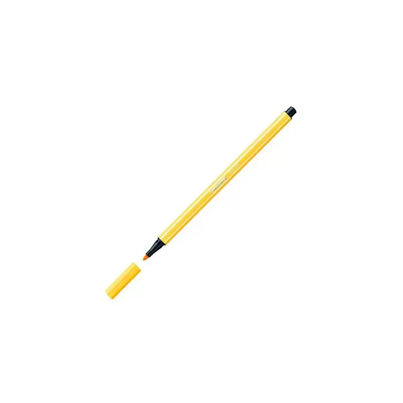 (68/44) STABILO ROTULADOR PEN 68 AMARILLO CAJA 10 UD
