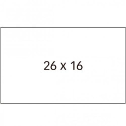 (025100) SWING ETIQUETAS ADHESIVAS PERMANENTE OPEN PARA PRECIOS 26X16MM ROLLO 1500 BLANCO