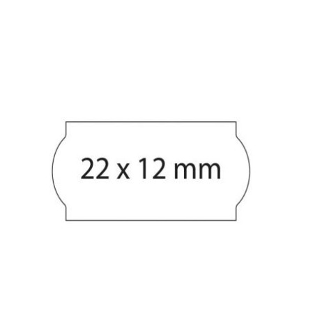 (025101) SWING ETIQUETAS ADHESIVAS PERMANENTE OPEN PARA PRECIOS 22X12MM ROLLO 1500 BLANCO