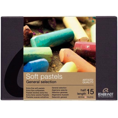 (31823108) TALENS TIZAS REMBRANDT 300C15.5 COLORES PASTELES SUAVES SET INICIACIÓN 15 UD