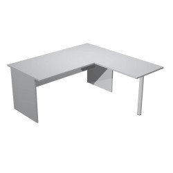 (ML003P-GR) ARTEXPORT MESA ESCRITORIO PRESTO PATAS PANEL LATERAL 160 + ALA LATERAL 79X60 GRIS