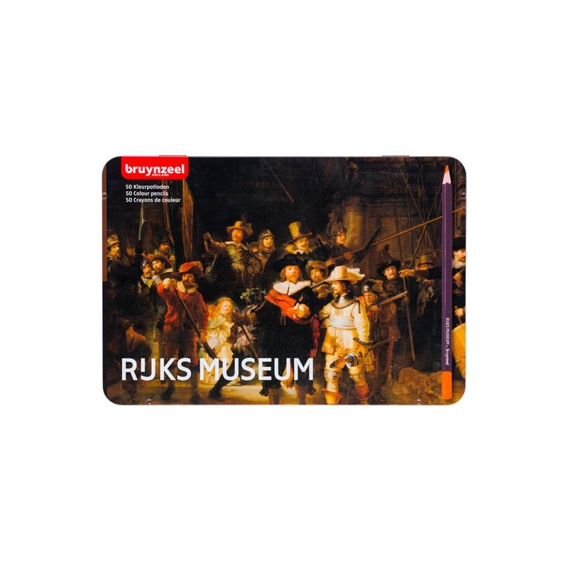 (63012050) TALENS BRUYNZEEL LÁPICES DE COLORES LA RONDA DE NOCHE C/SURTIDOS ESTUCHE METÁLICO 50 UD