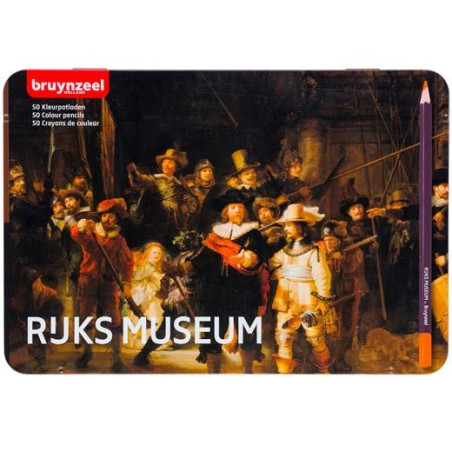 (63012050) TALENS BRUYNZEEL LÁPICES DE COLORES LA RONDA DE NOCHE C/SURTIDOS ESTUCHE METÁLICO 50 UD