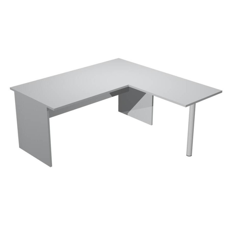 (ML003P-GR) ARTEXPORT MESA ESCRITORIO PRESTO PATAS PANEL LATERAL 160 + ALA LATERAL 79X60 GRIS