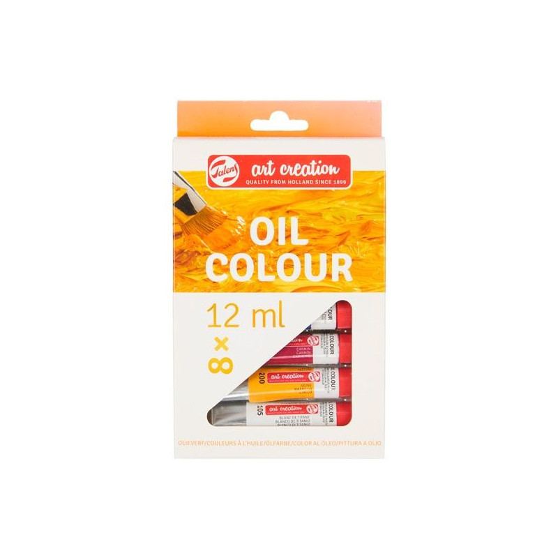 (9020108M) TALENS ART CREATION SET ÓLEO TUBO 12ML SURTIDO ESTUCHE 8 UD