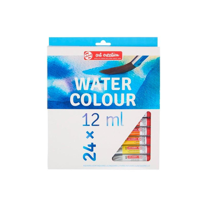 (9022024M) TALENS ART CREATION SET DE ACUARELAS 24 TUBOS DE 12ML COLORES SURTIDOS