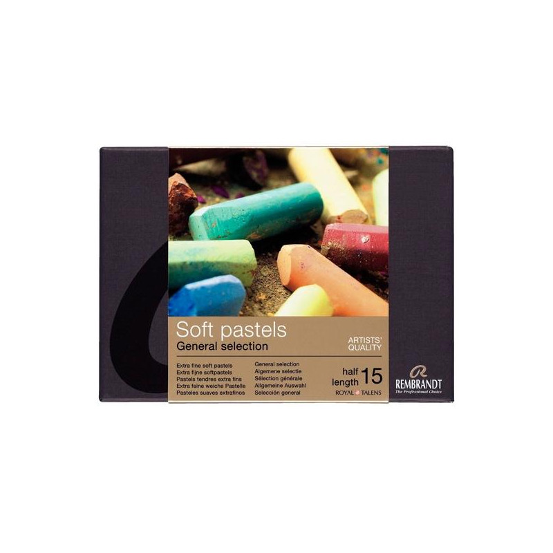 (31823108) TALENS TIZAS REMBRANDT 300C15.5 COLORES PASTELES SUAVES SET INICIACIÓN 15 UD