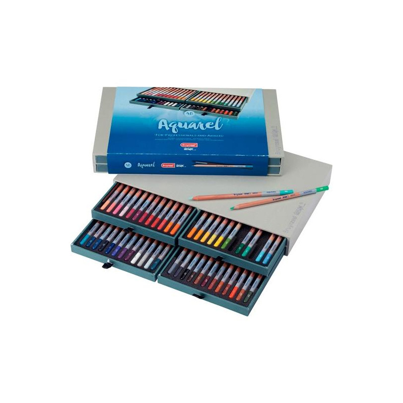 (8835H48) TALENS BRUYNZEEL LÁPICES DE COLORES ACUAREL DESIGN C/SURTIDOS ESTUCHE DE LUJO 48 UD