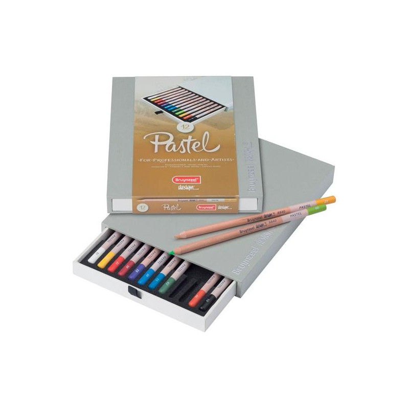 (8840H12) TALENS BRUYNZEEL LÁPICES DE COLORES PASTEL C/SURTIDOS ESTUCHE DE LUJO 12 UD
