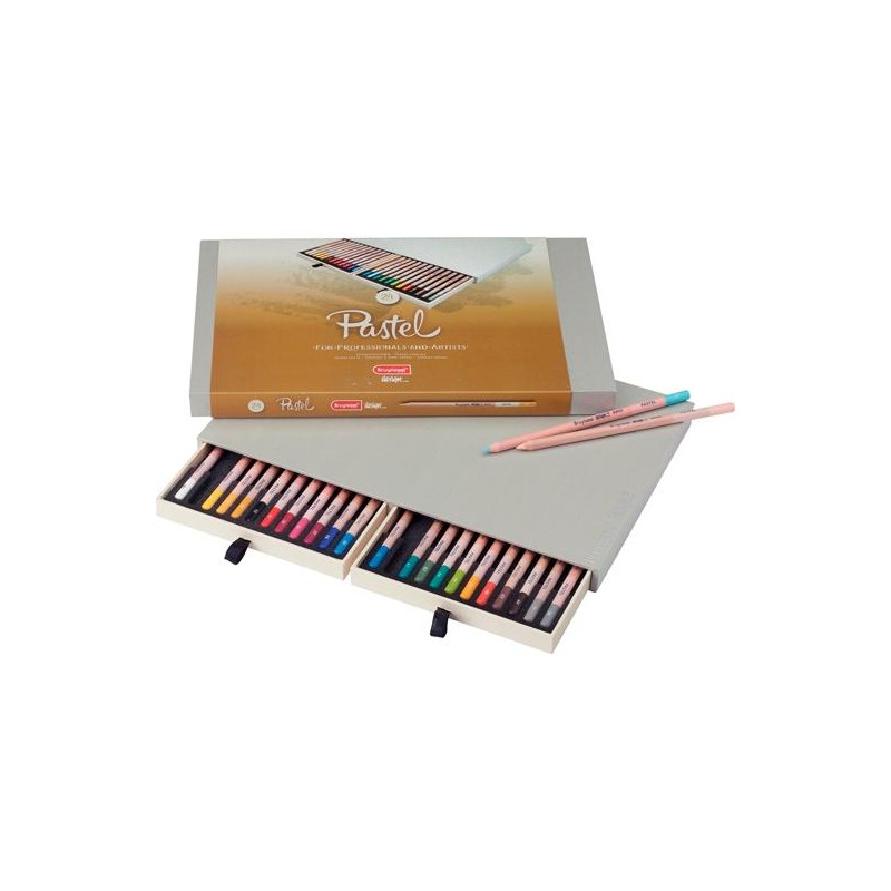 (8840H24) TALENS BRUYNZEEL LÁPICES DE COLORES PASTEL C/SURTIDOS ESTUCHE DE LUJO 24 UD