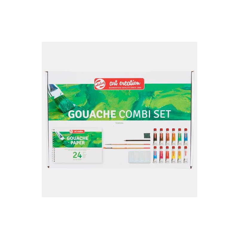 (9011613M) TALENS ART CREATION SET GOUACHE COMBI 12 TUBOS X 12ML COLORES SURTIDOS