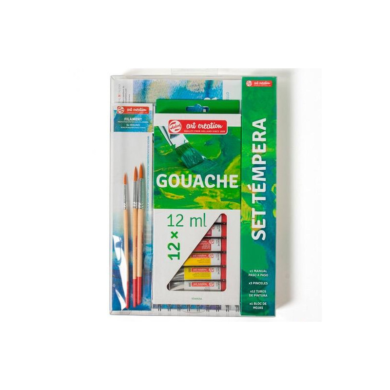(PO200043) TALENS ART CREATION SET TÉMPERA 12 TUBOS X 12ML COLORES SURTIDOS