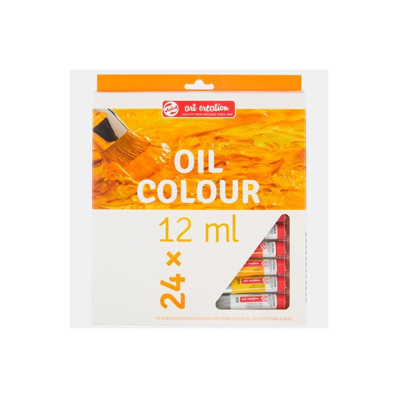 (9020124M) TALENS ART CREATION SET ÓLEO 24 TUBOS X 12ML COLORES SURTIDOS