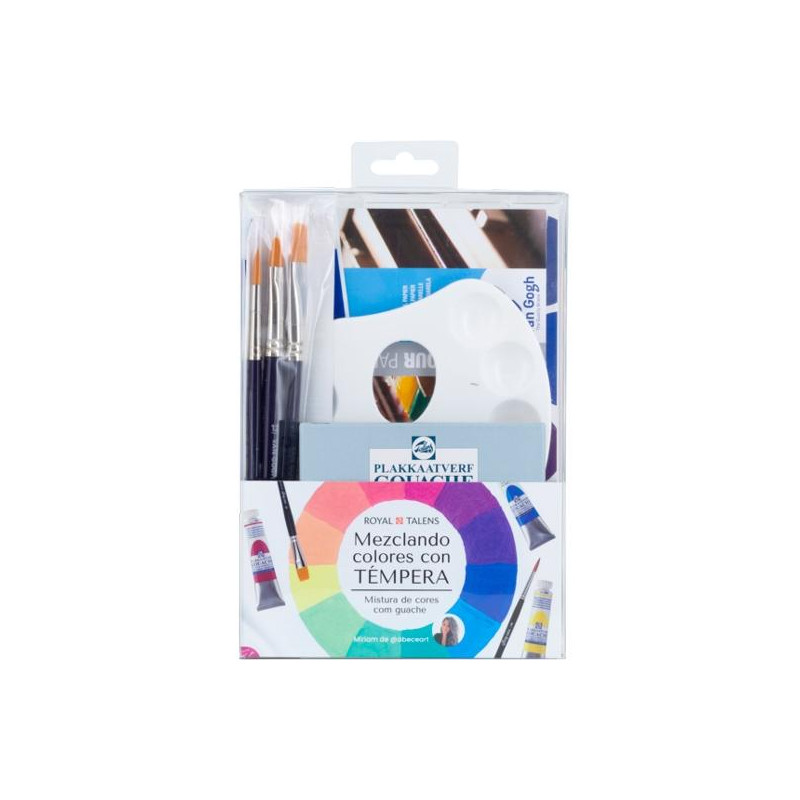 (PO200090) TALENS SET MEZCLANDO COLORES CON TÉMPERA