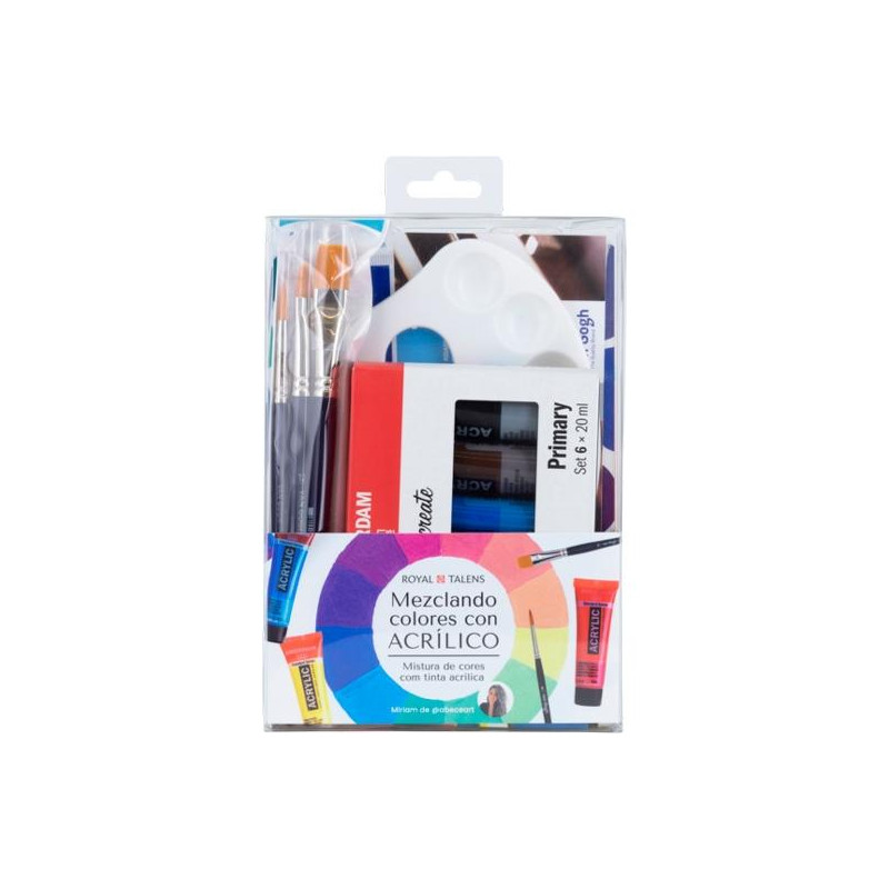 (PO200091) TALENS SET MEZCLANDO COLORES CON ACRÍLICO