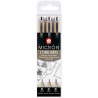 (POXSDK3) TALENS SAKURA ROTULADORES PERMANENTES PIGMA MICRON FINELINER ESTUCHE DE 3 NEGRO