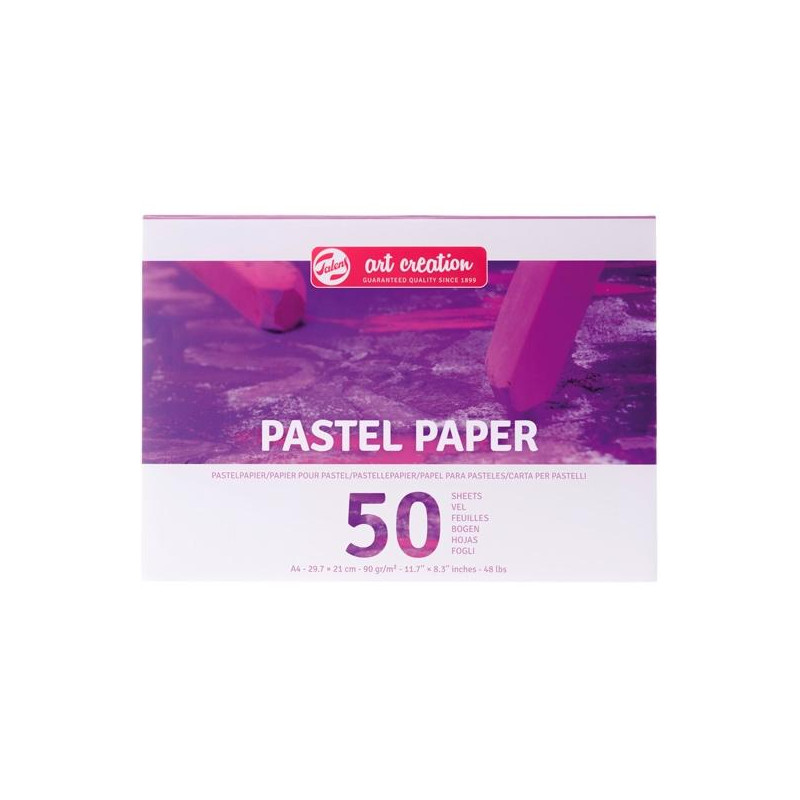 (9319002M) TALENS PAPEL DE DIBUJO ART CREATION A4 90GR PARA PASTELES PACK 50H