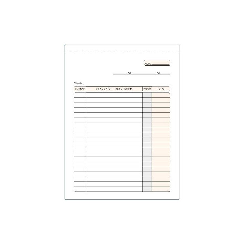 (T-103) TALONARIO MULTIUSO CUARTO NATURAL DUPLICADO AUTOCOPIA