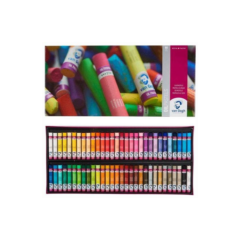 (95860061) TALENS SET COMPLETO COLECCIÓN DE PINTURAS VAN GOGH AL ÓLEO PASTELES C/SURTIDOS ESTUCHE 60 UD