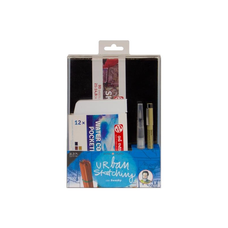 (PO200010) TALENS SET URBAN SKETCHING NEGRO