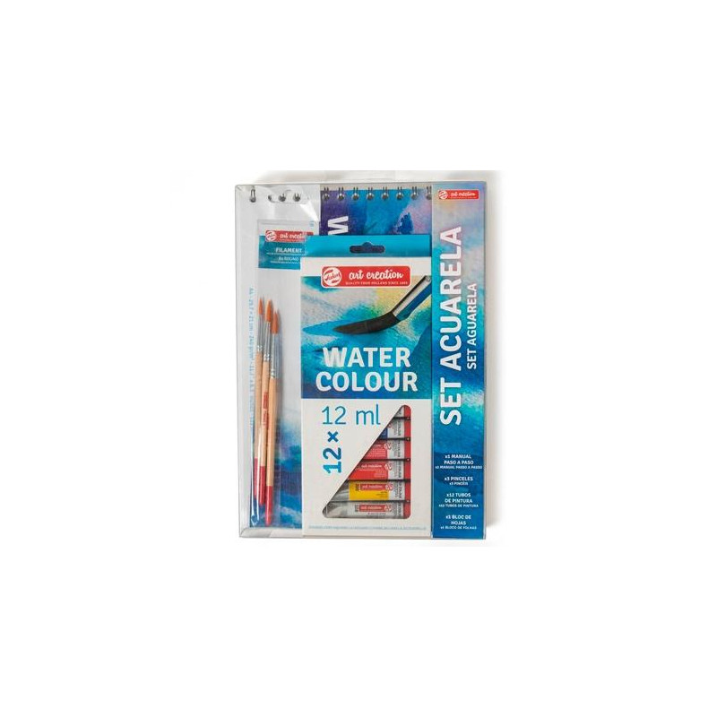 (PO200042) TALENS ART CREATION SET ACUARELA 12 TUBOS X 12ML COLORES SURTIDOS