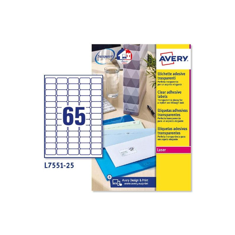 (L7551-25) AVERY ETIQUETAS ADHESIVAS MINI 38