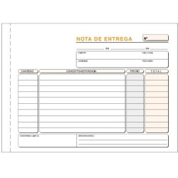 (T-49) TALONARIO ENTREGAS CUARTO APAISADO DUPLICADO AUTOCOPIA