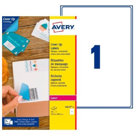 (L4610-25) AVERY ETIQUETAS ADHESIVAS PARA ENMASCARAMIENTO 199