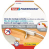 (55714-00000-02) TESA CINTA ADHESIVA DE MONTAJE ESTRECHA DOBLE CARA POWERBOND 2 ROLLOS 9MM X 5M TRANSPARENTE