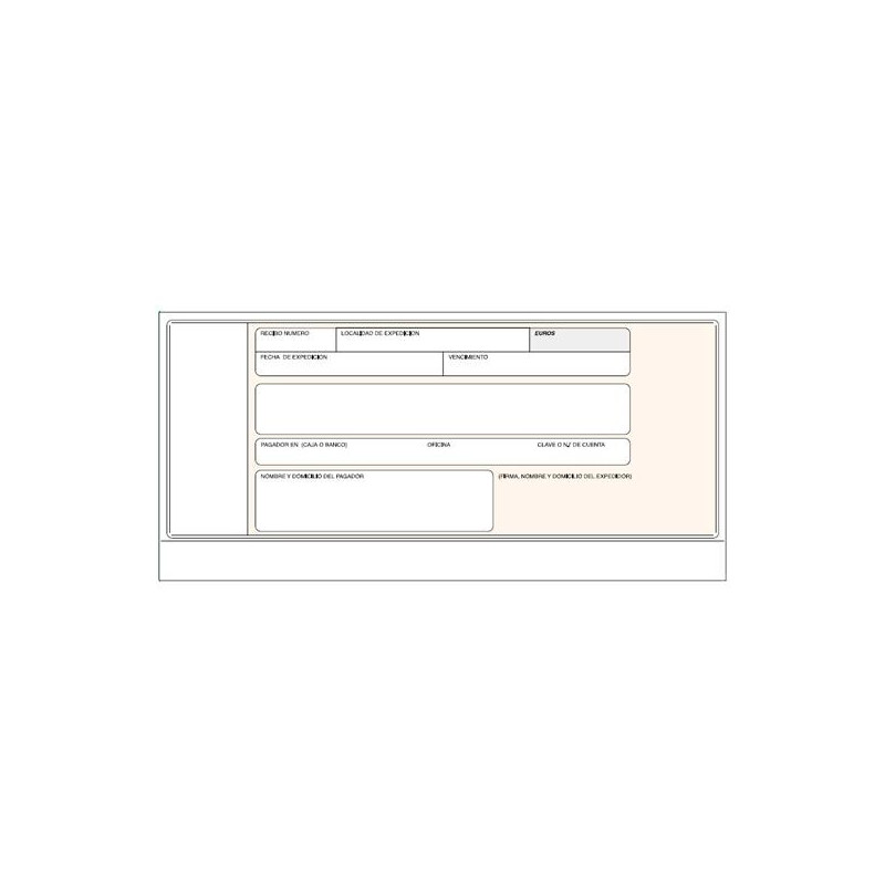 (T-19) TALONARIO RECIBOS NORMALIZADOS BANCO SIN COPIA