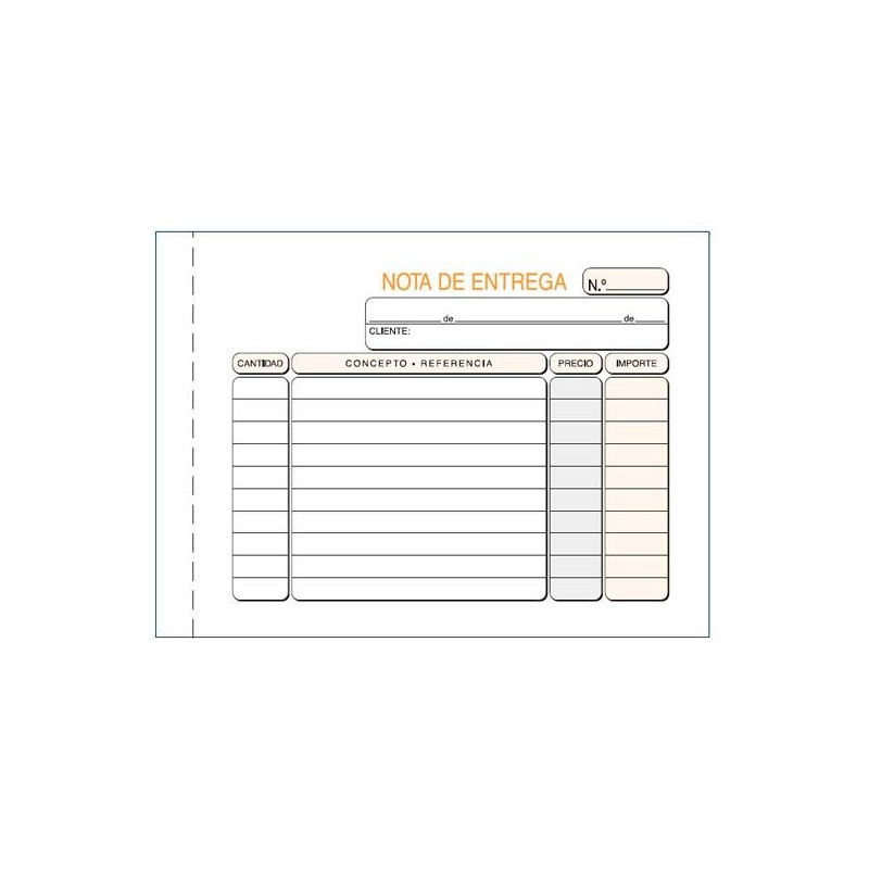 (T-32) TALONARIO ENTREGAS OCTAVO APAISADO SIN COPIA