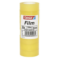(57207-00001-01) TESA FILM CINTA ADHESIVA TRANSPARENTE STANDARD SHRINK TOWER ROLLO 19MM X 33M TORRE 8 UD