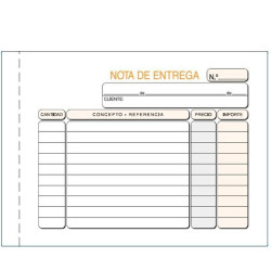 (T-54) TALONARIO ENTREGAS OCTAVO APAISADO TRIPLICADO AUTOCOPIA