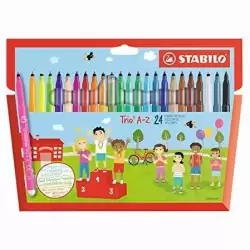 (378/1-24-01) STABILO ROTULADORES TRIO AZ C/SURTIDOS ESTUCHE 24 UD