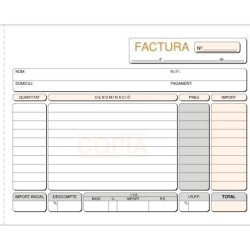 (T-66) TALONARIO FACTURAS 1/4 APAISADO AUTOCOPIA TRIPLICADO
