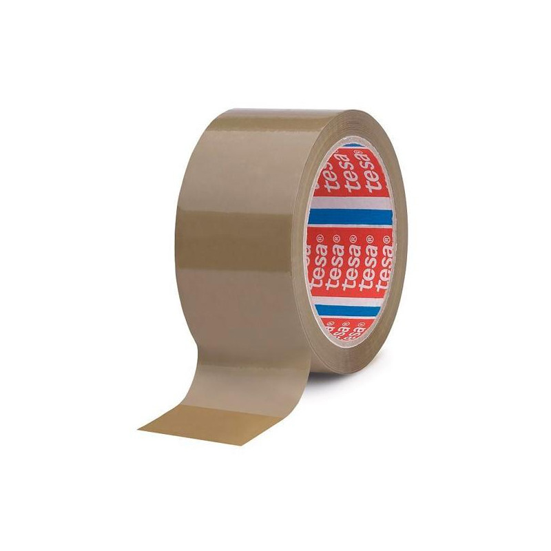 (04089-00006-06) TESA PRECINTO PP CAUCHO NATURAL 66MX50MM MARRÓN