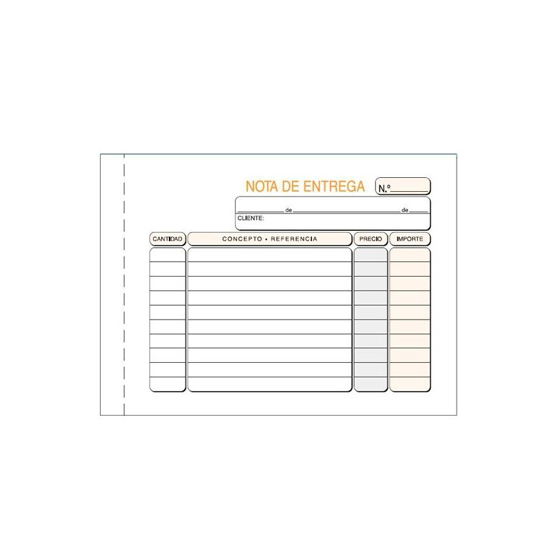 (T-79) TALONARIO ENTREGAS OCTAVO APAISADO DUPLICADO AUTOCOPIA