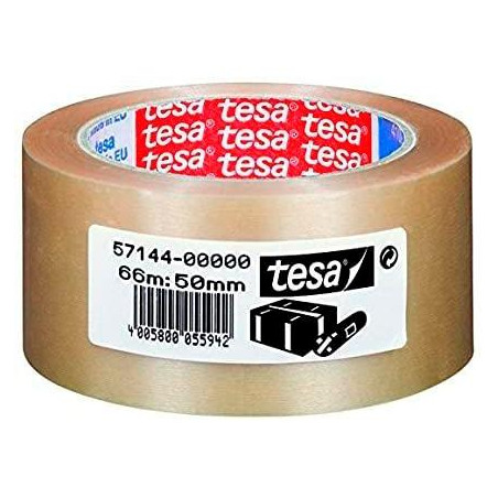 (57144-00000-00) TESA CINTA DE EMBALAJE EXTRAFUERTE RUGOSA 66X50 PVC TRANSPARENTE