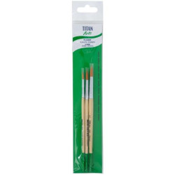 (129258133) TITAN ARTS SET DE PINCELES 258/4-6-8 BLÍSTER 3 UD