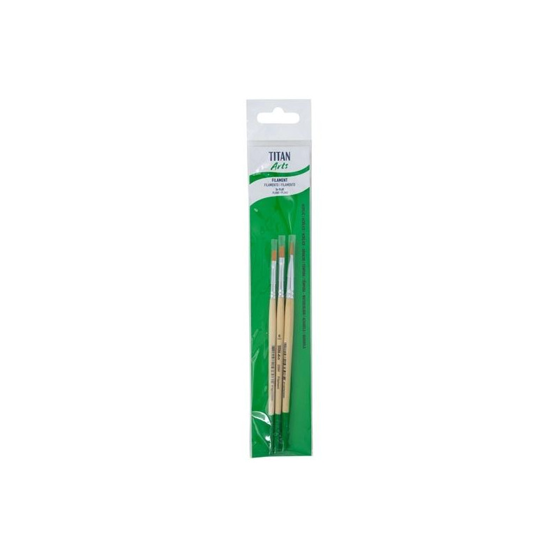 (129258433) TITAN ARTS SET DE PINCELES 2584/4-6-8 BLÍSTER 3 UD