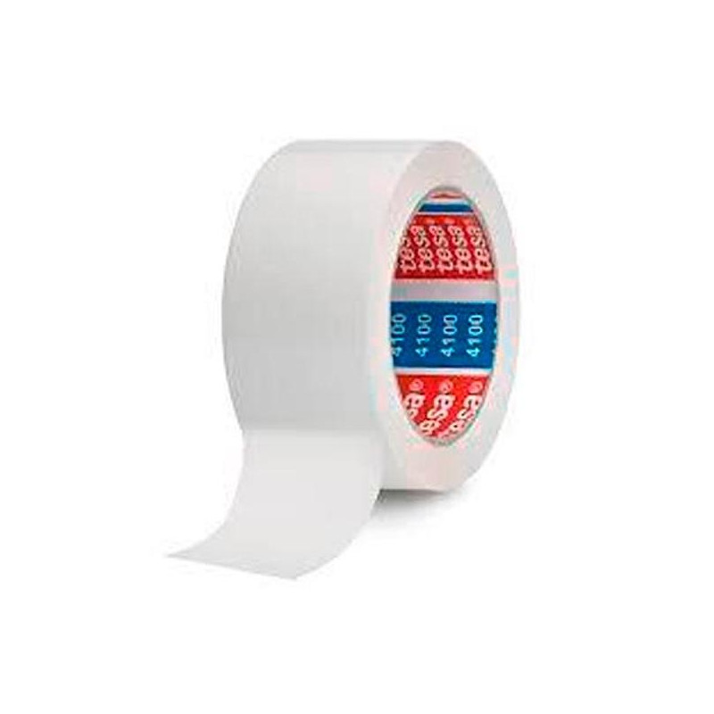 (04100-00034-00) TESA ROLLO PRECINTO 66MX50MM PVC RUGOSO BLANCO