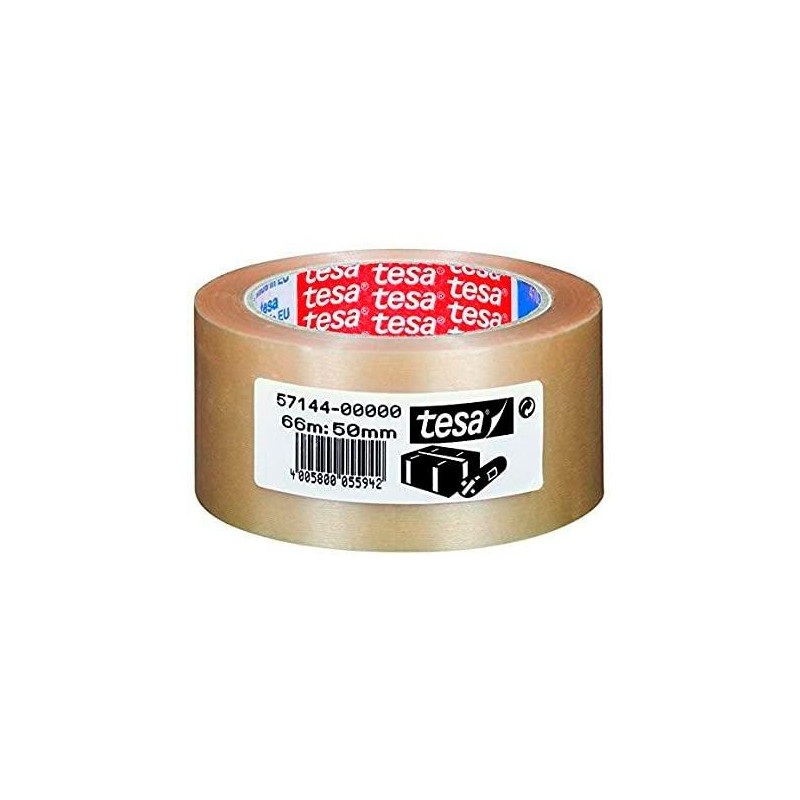 (57144-00000-00) TESA CINTA DE EMBALAJE EXTRAFUERTE RUGOSA 66X50 PVC TRANSPARENTE