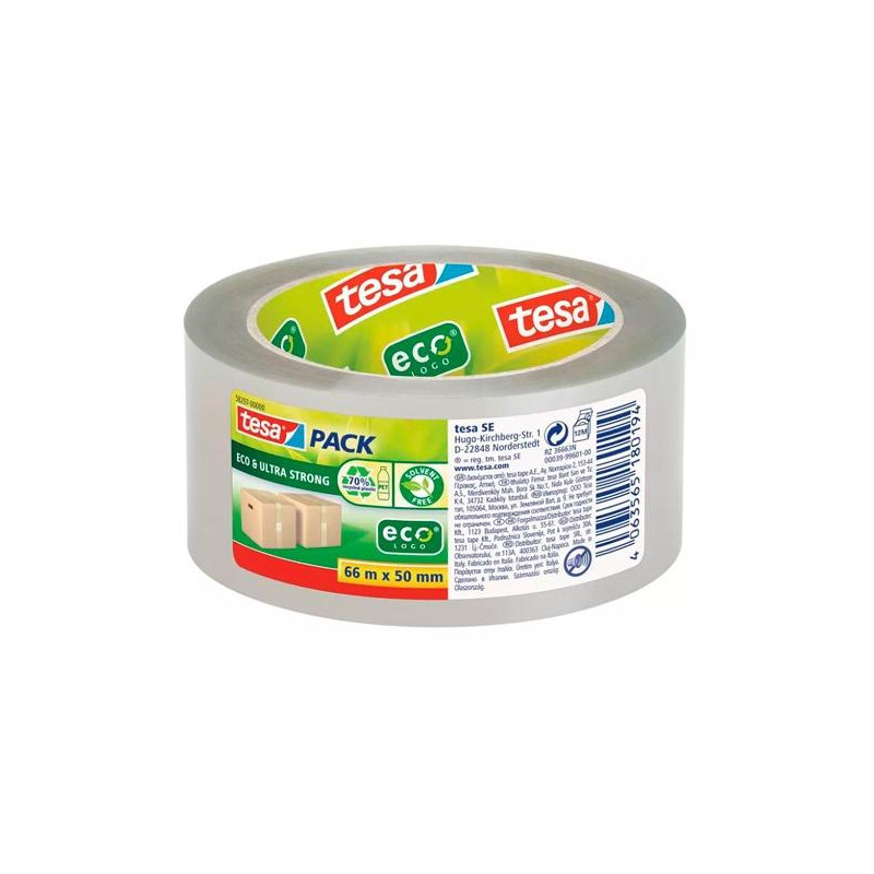 (58297-00000-00) TESA CINTA EMBALAJE TESAPACK ECO 50MM X 66M ULTRAFUERTE TRANSPARENTE