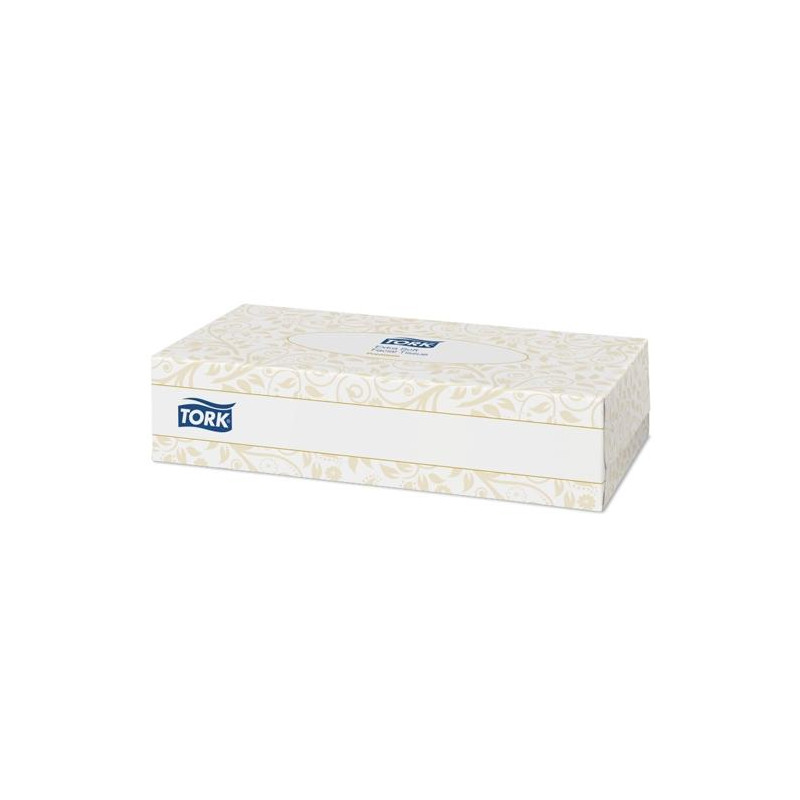 (140280) TORK PAÑUELOS FACIALES EXTRA SUAVES PREMIUM 2 CAPAS BLANCO -CAJA 100 UD-