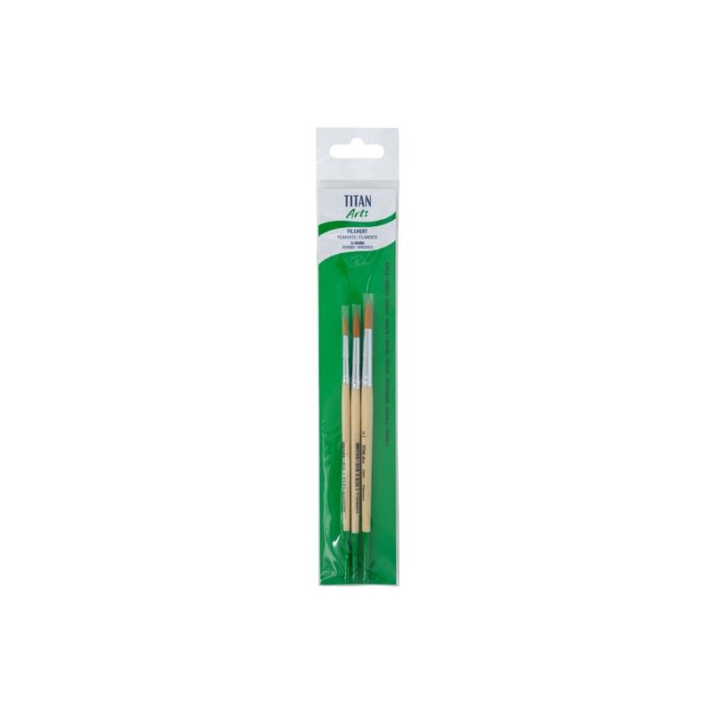 (129258133) TITAN ARTS SET DE PINCELES 258/4-6-8 BLÍSTER 3 UD